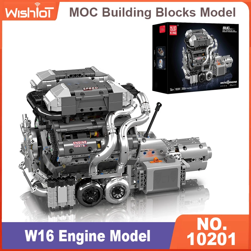 Model Kit Engine - Mould King 10201, Kit de Motor