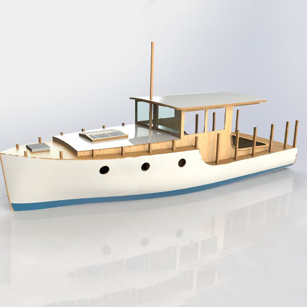 Model Kit Yacht - Barco RC de 70cm, yate pequeño