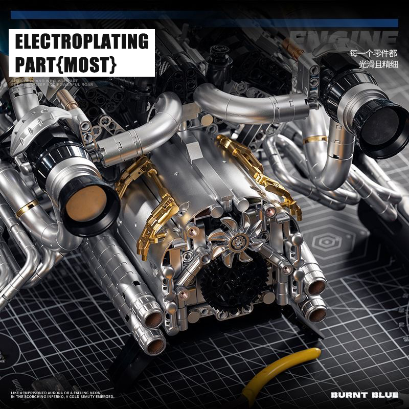 Kit de bloques de construcción - Model Kit Engine reseña y precio