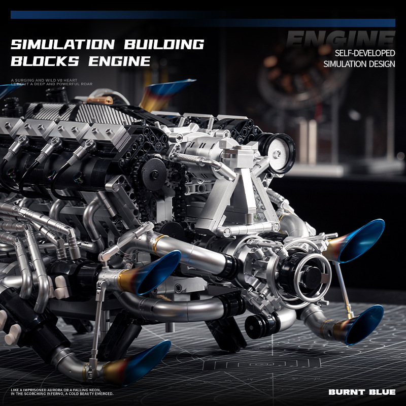 Kit de bloques de construcción - Model Kit Engine reseña y precio