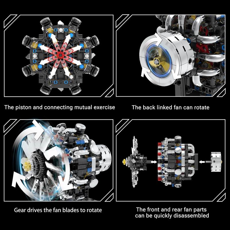 Motor de Aviación G8910 V8, 55 - Model Kit Engine reseña y precio