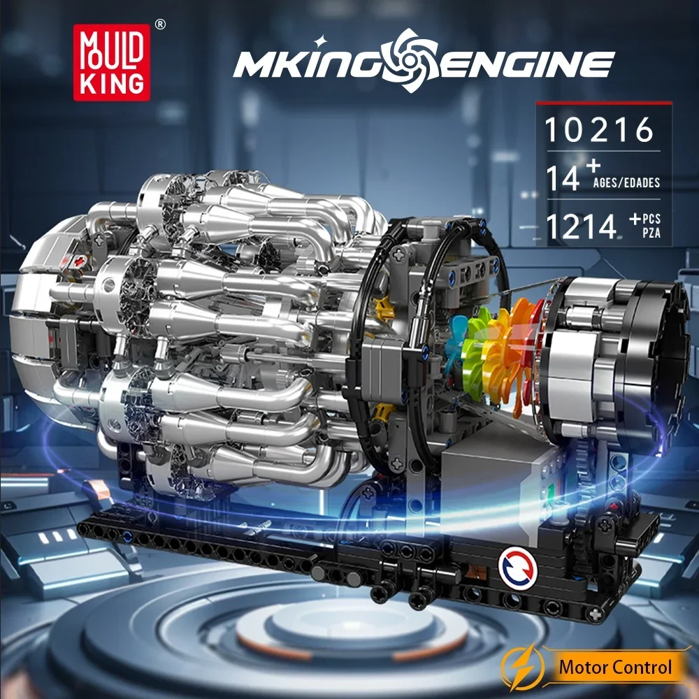 Mould King 10216 bloques de mo - Model Kit Engine reseña y precio