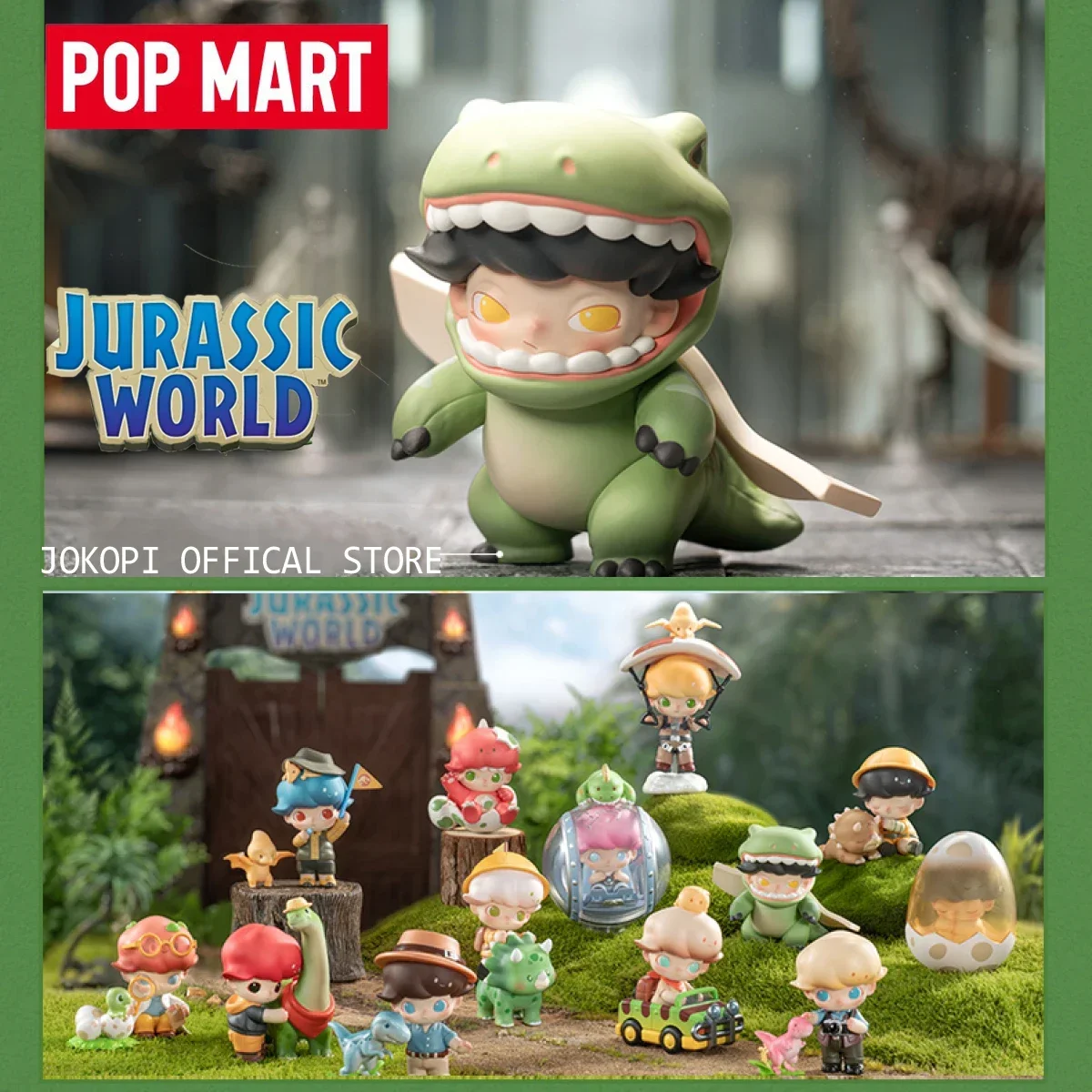POP MART DIMOO Jurassic World  - Model Kit Anime Girl reseña y precio